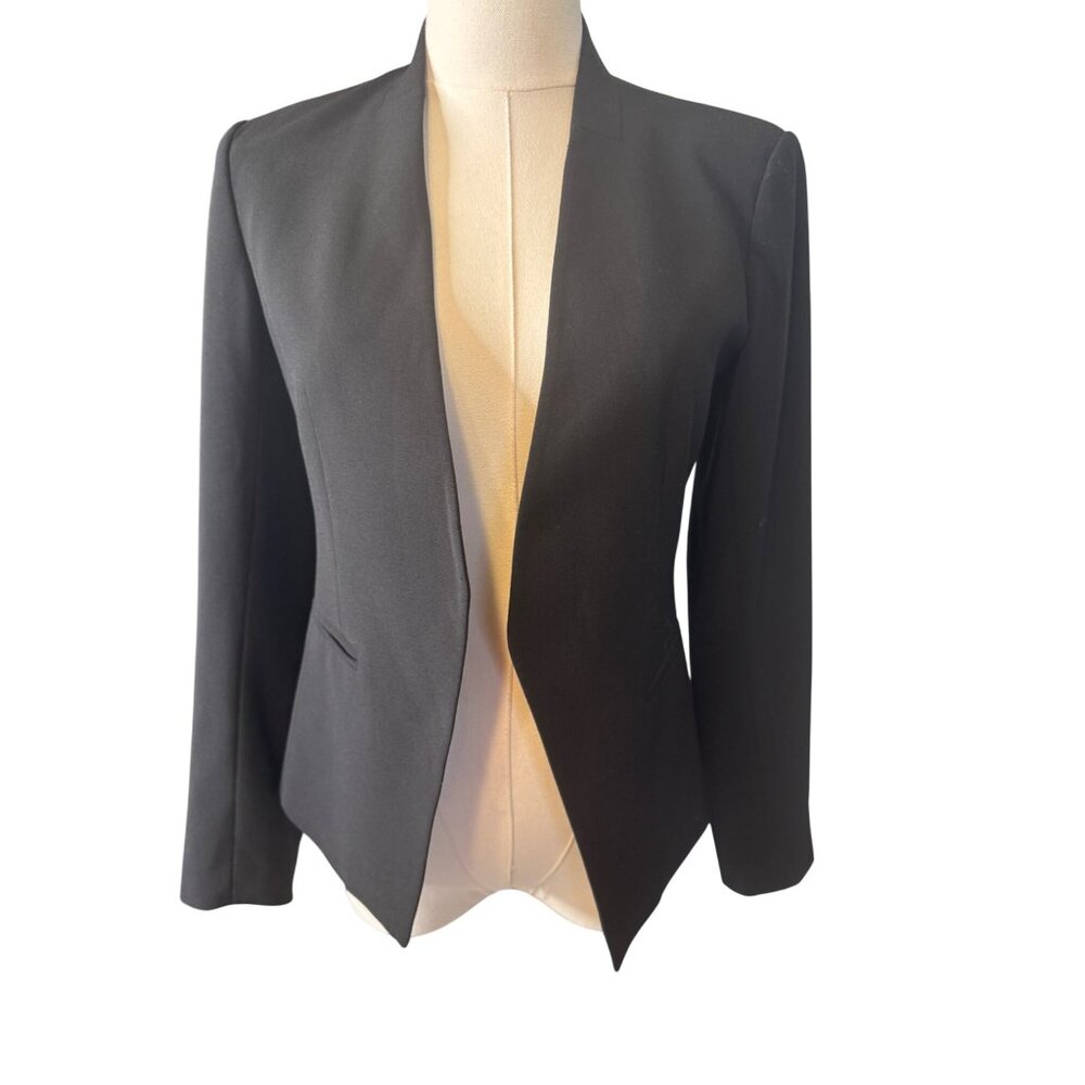 Theory Classic Black Open-Front Blazer
